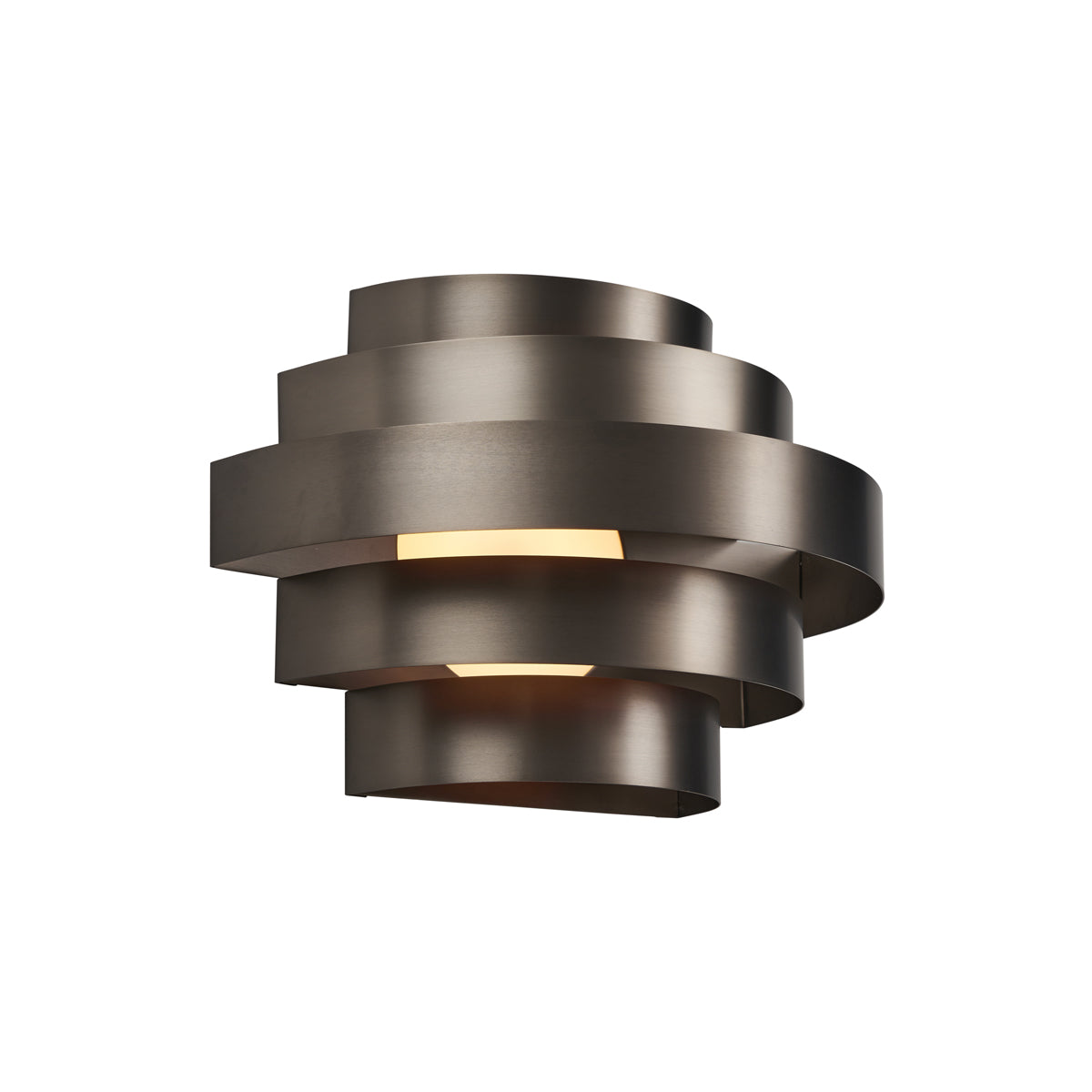 QAZQA Moderne wandlamp gunmetal incl. LED 3-staps dimbaar - Lines