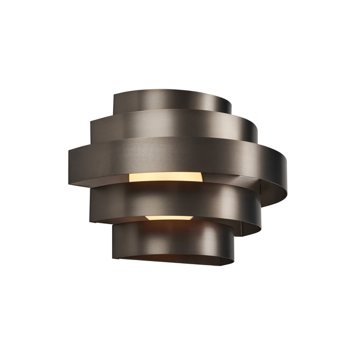 QAZQA Moderne wandlamp gunmetal incl. LED 3-staps dimbaar - Lines