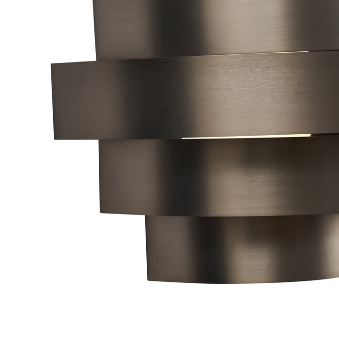QAZQA Moderne wandlamp gunmetal incl. LED 3-staps dimbaar - Lines