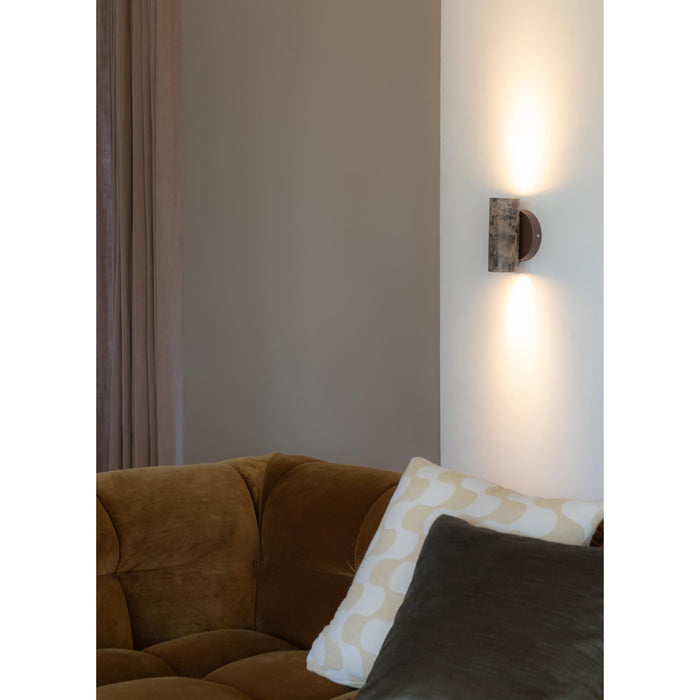 it's about RoMi Wandlamp Tivoli - Bruin - 10x12x17cm