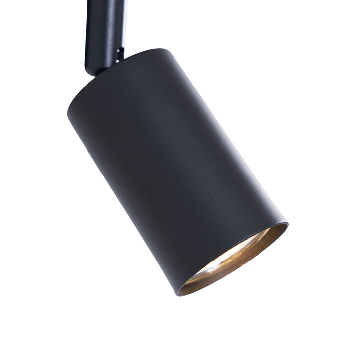 QAZQA Moderne wandlamp zwart met USB-C kantelbaar - Rex