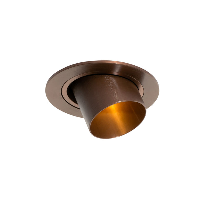 QAZQA Set van 6 inbouwspots donkerbrons GU10 35mm rond kantelbaar -