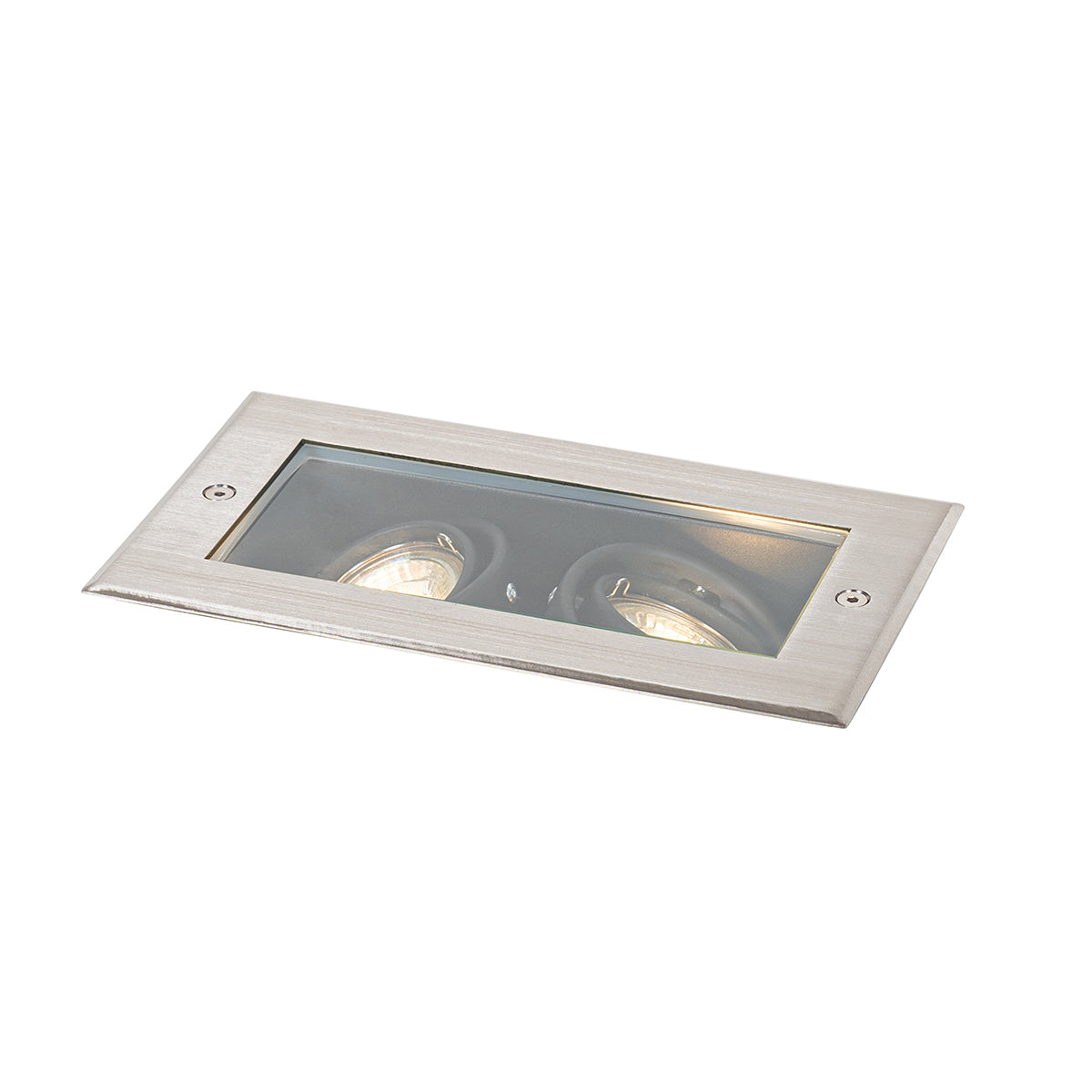 QAZQA Smart grondspot staal 2-lichts verstelbaar IP65 incl. 2 GU10