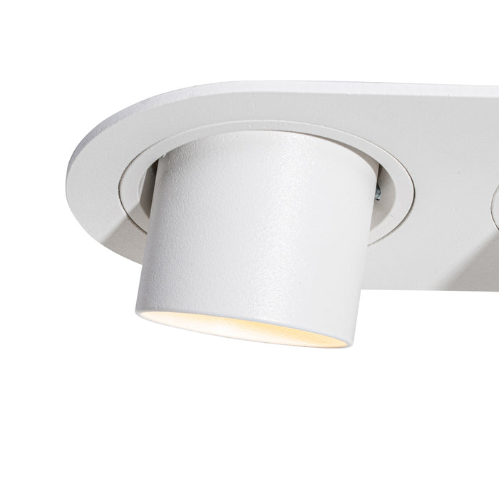 QAZQA Set van 6 inbouwspots wit GU10 35mm kantelbaar 2-lichts -