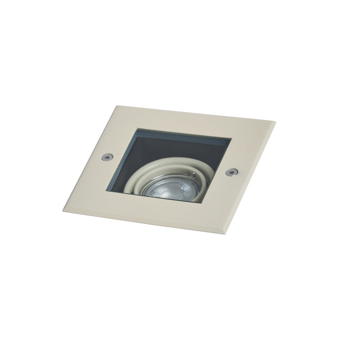 QAZQA Moderne grondspot beige GU10 50mm draai- en kantelbaar IP65 -
