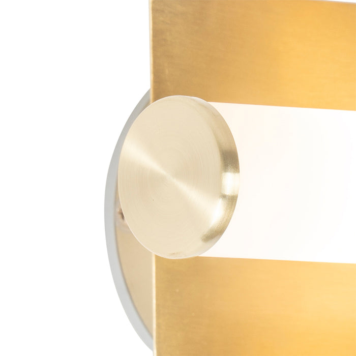 QAZQA Smart badkamer wandlamp goud IP44 2-lichts incl. 2 Wifi G9 -