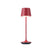 QAZQA Tafellamp rood incl. LED IP65 oplaadbaar met laadstation -