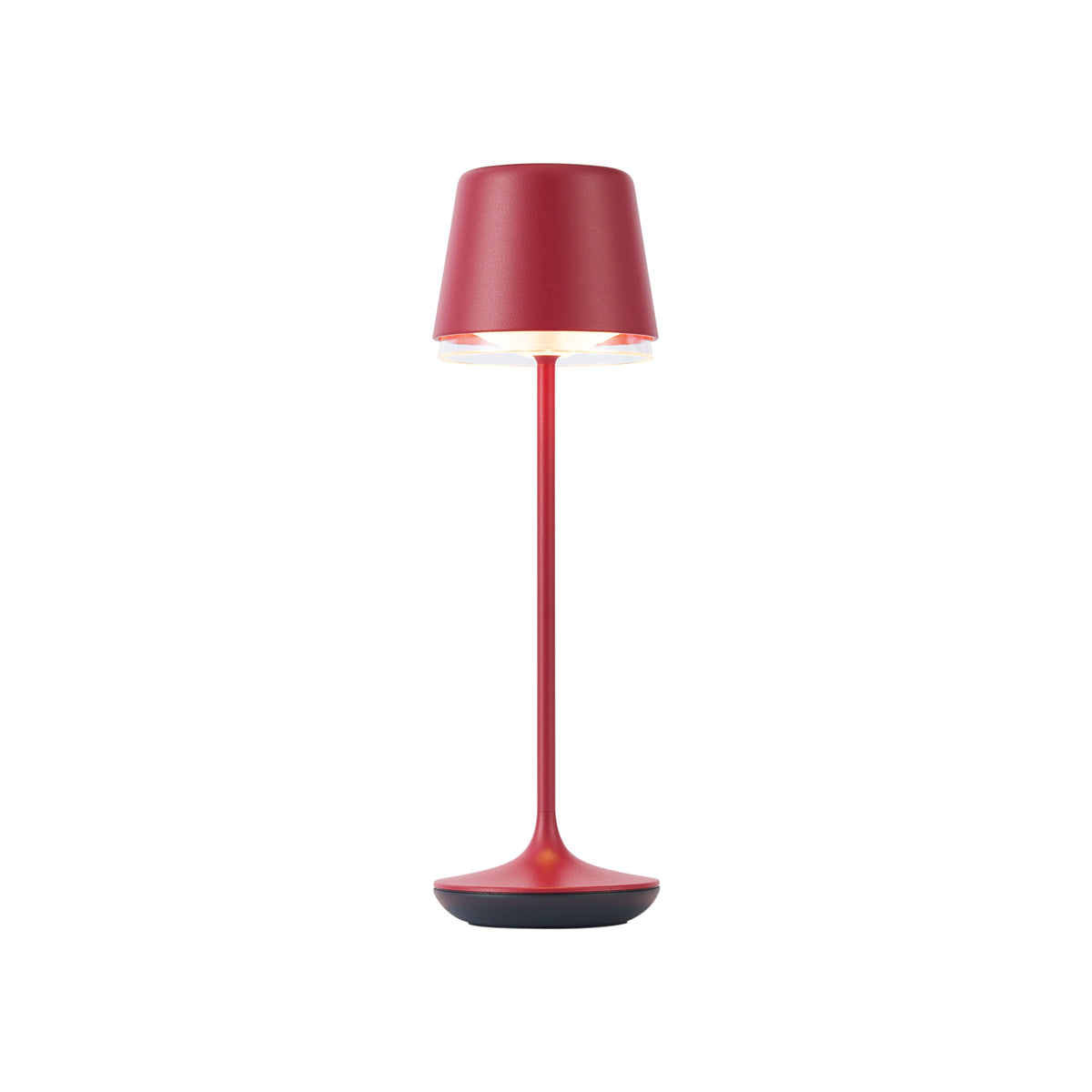 QAZQA Tafellamp rood incl. LED IP65 oplaadbaar met laadstation -