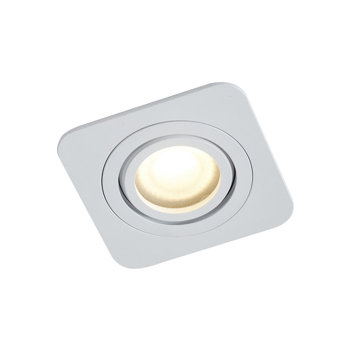 QAZQA Set van 6 afgeronde inbouwspots wit GU10 50mm draai- en