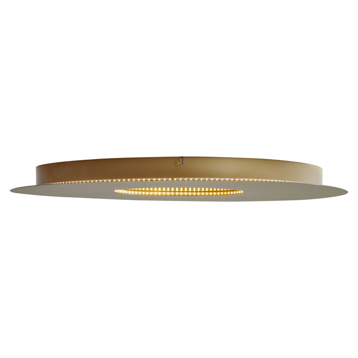 QAZQA Moderne plafondlamp goud 60cm incl. LED 3-staps dimbaar -