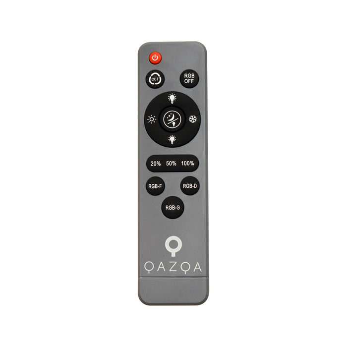 QAZQA Moderne plafondlamp grijs met wit 48cm incl. LED dimbaar RGB -