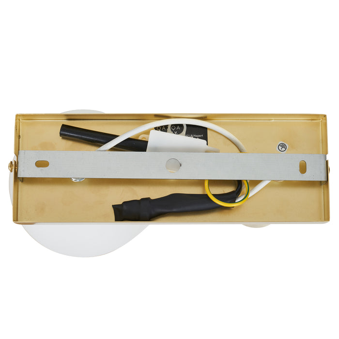 QAZQA Moderne plafondlamp messing 2-lichts kantelbaar - Lesly