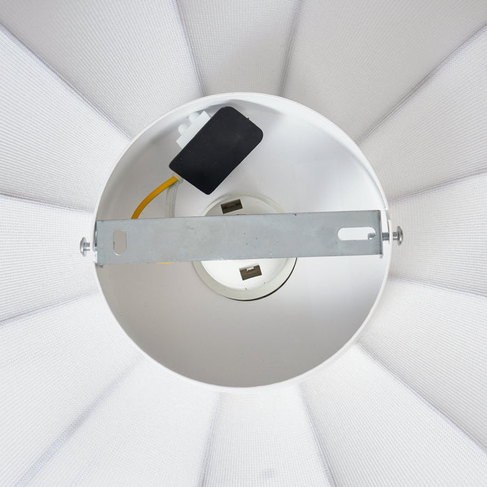 QAZQA Japandi plafondlamp wit 37cm - Plu Asyesha