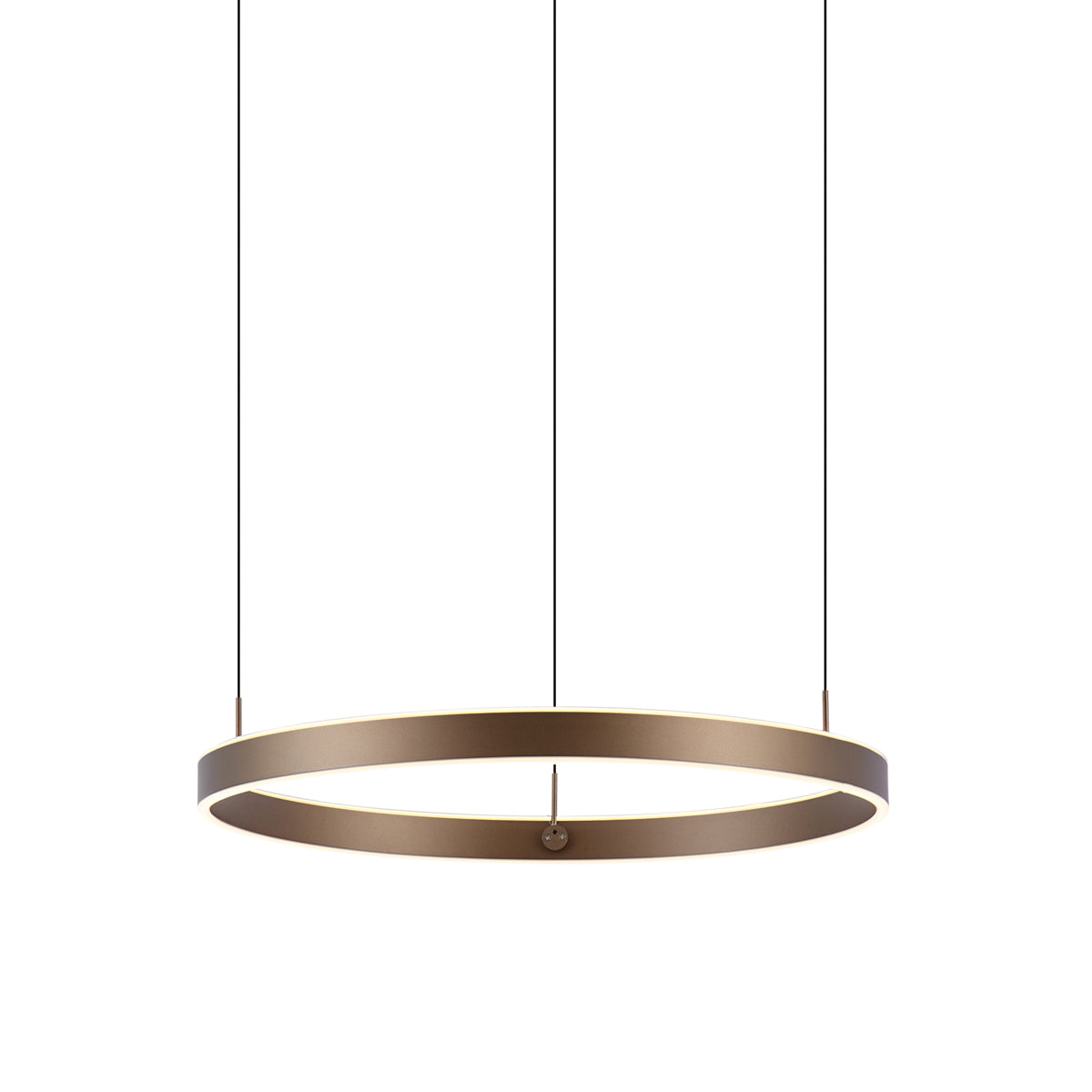 QAZQA Design hanglamp donker brons 3-staps dimbaar easylift - Titmus