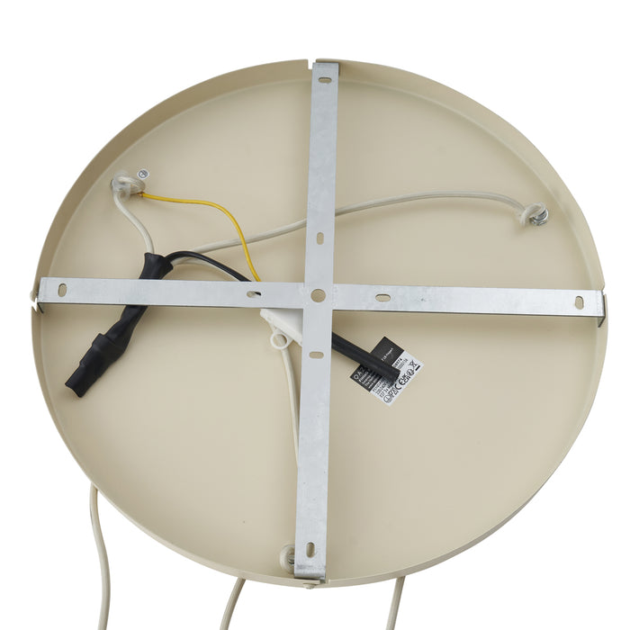 QAZQA Japandi hanglamp beige met stoffen kap 3-lichts - Bida