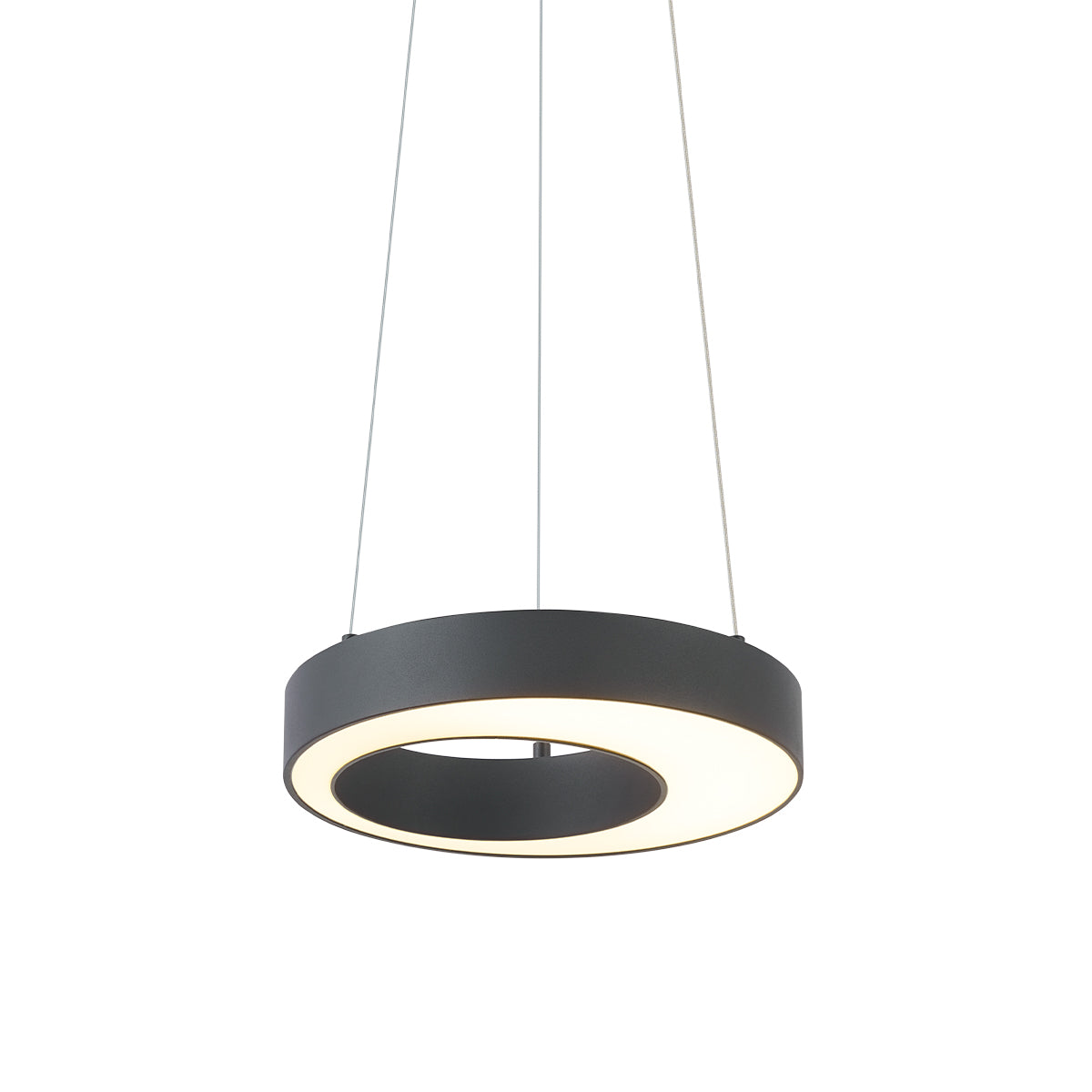 QAZQA Moderne hanglamp zwart 35cm 3-staps dimbaar - Organici