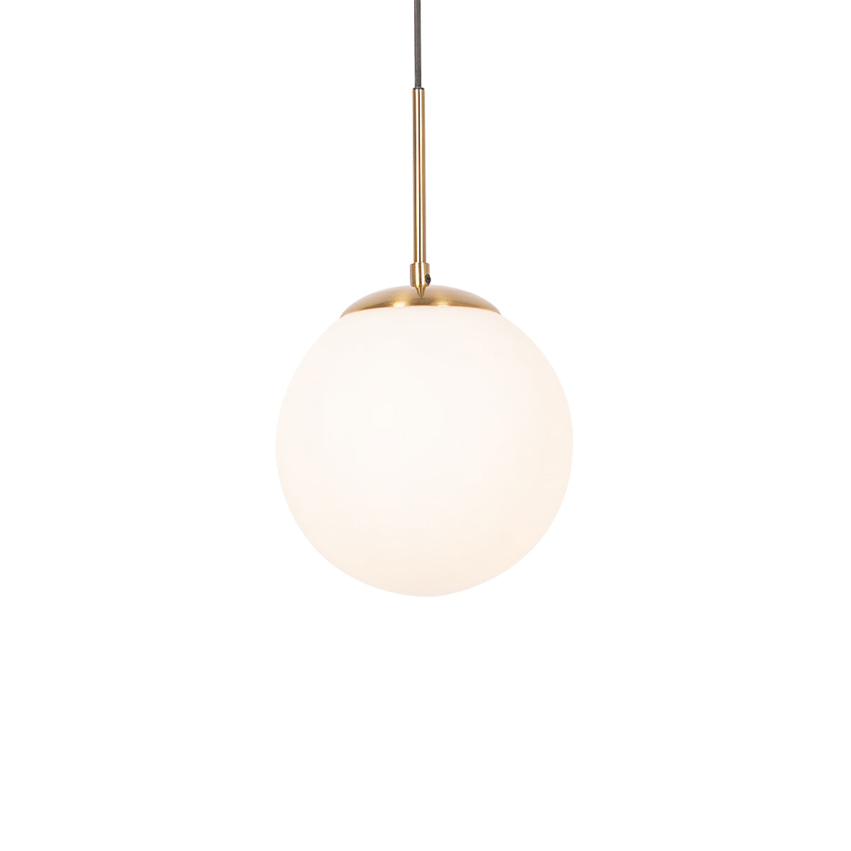 QAZQA Smart hanglamp goud met opaal glas incl. Wifi P45  - Flore