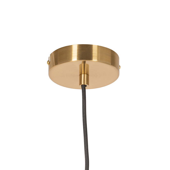 QAZQA Smart hanglamp goud met opaal glas incl. Wifi P45  - Flore