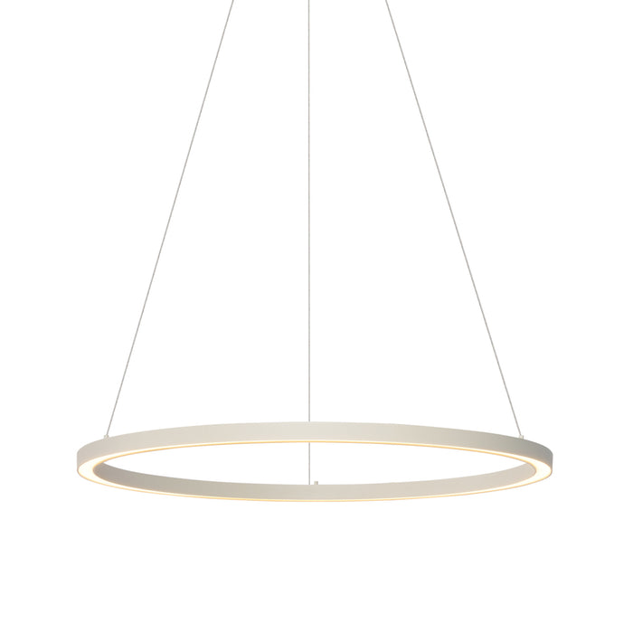 QAZQA Design hanglamp beige 80cm incl. LED 3-staps dimbaar - Girello