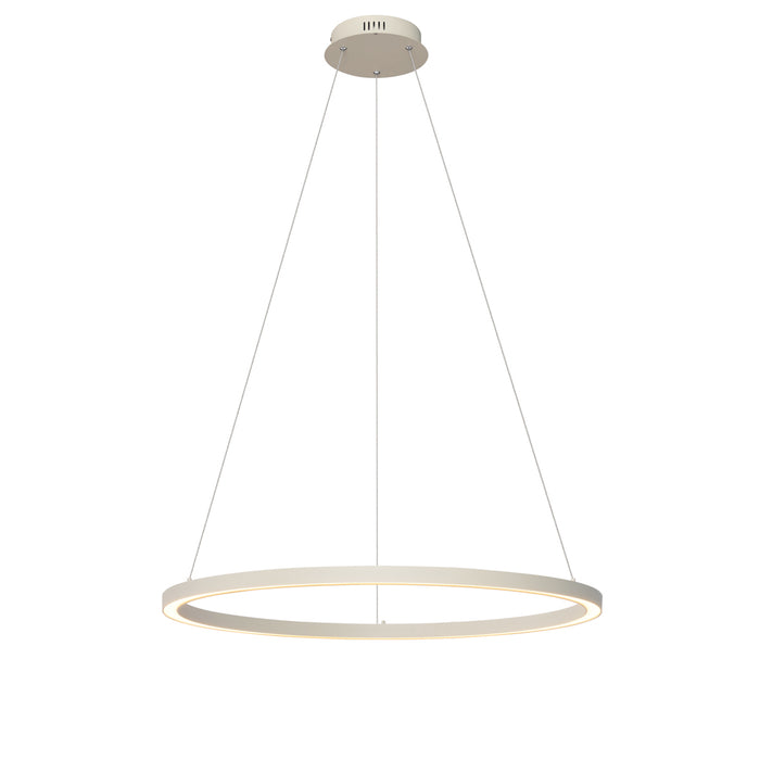 QAZQA Design hanglamp beige 80cm incl. LED 3-staps dimbaar - Girello