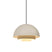 QAZQA Scandinavische hanglamp creme met witte binnenkant - Loes