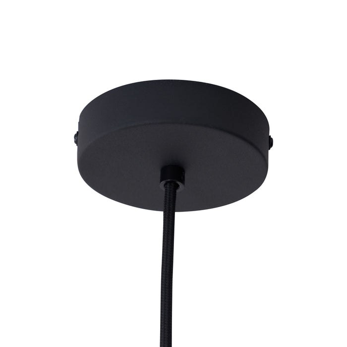 QAZQA Design hanglamp zwart met mat glas 5-lichts - Vertical