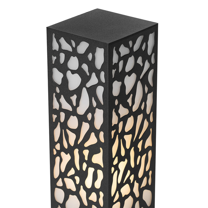 QAZQA Smart buiten paaltje zwart 60 cm IP44 incl. Wifi ST64 - Nicole