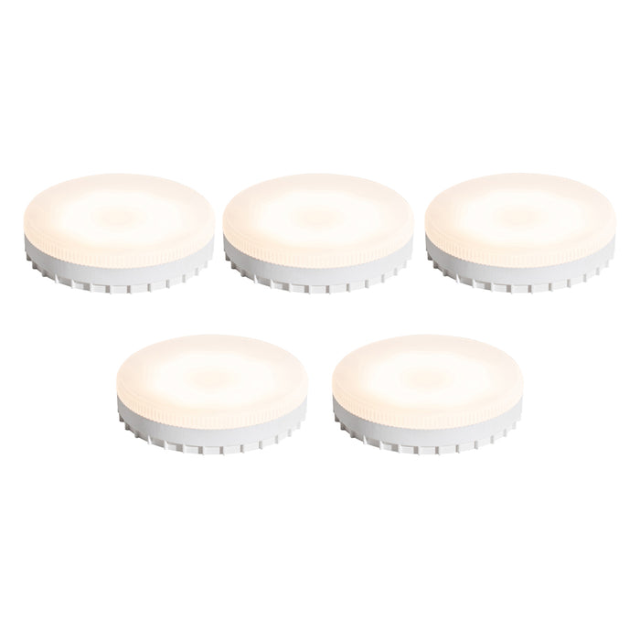 LUEDD Set van 5 GX53 dimbare LED lampen 7W 750 lm 3000K