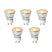 LUEDD Set van 5 GU10 dimbare LED lampen 35mm 4W 200 lm 2200K