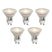LUEDD Set van 5 GU10 50mm dimbare LED lampen helder 4.5W 365 lm 2700K