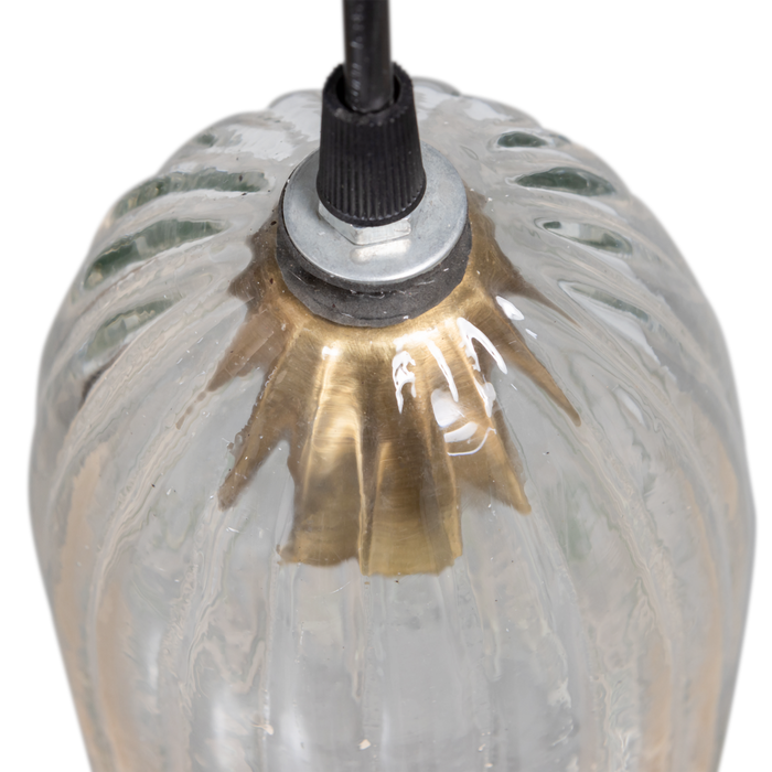 WOOOD Ablis Hanglamp - Glas - Transparant - 30x14x14