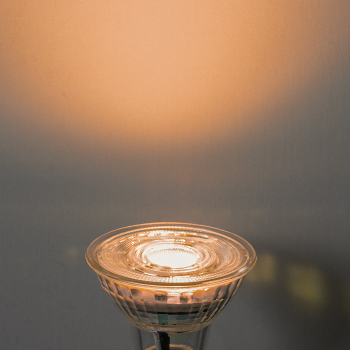 LUEDD GU10 50mm 3-staps dimbaar in Kelvin LED lamp helder 4.9W 450 lm