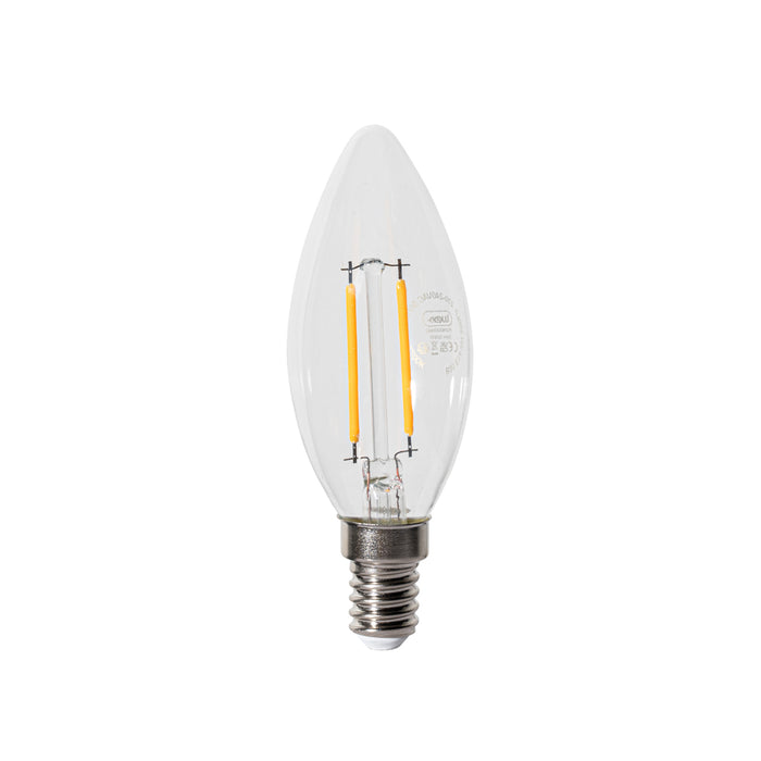 LUEDD E14 dimbare LED lamp B35 helder 3W 250 lm 2200K