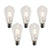 LUEDD Set van 5 E27 LED lamp filament ST64 helder 4W 470 lm 2700K