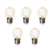 LUEDD Set van 5 E27 dimbare LED lampen P45 helder glas 3W 250 lm