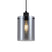 QAZQA Design hanglamp zwart met smoke glas - Domo