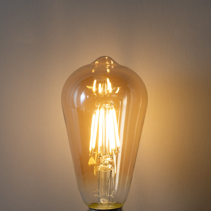 LUEDD E27 dimbare LED lamp ST64 goud 5W 450 lm 2700K