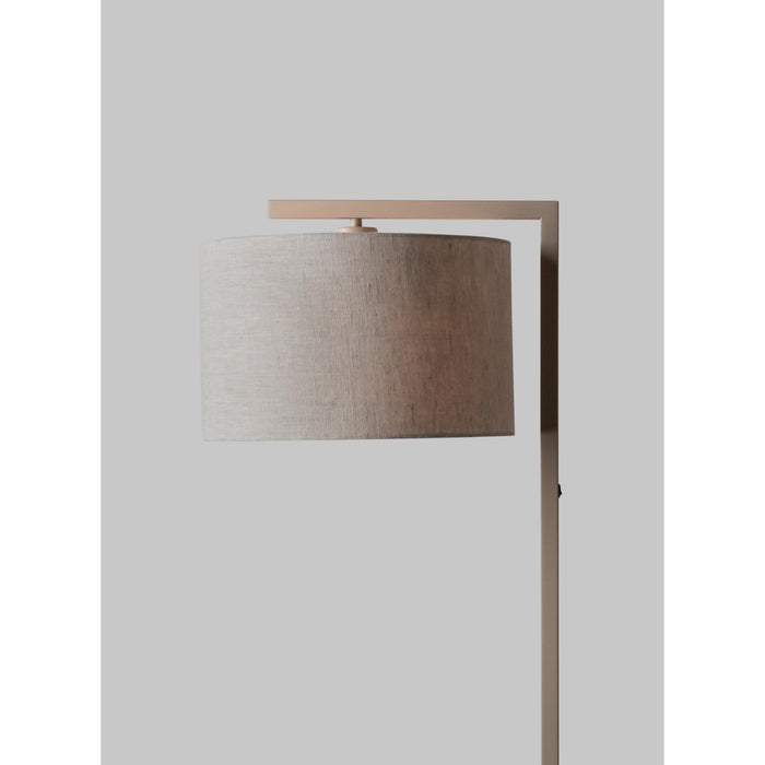 it's about RoMi Boston Vloerlamp Ø 32 - Bruin / Dark Linnen