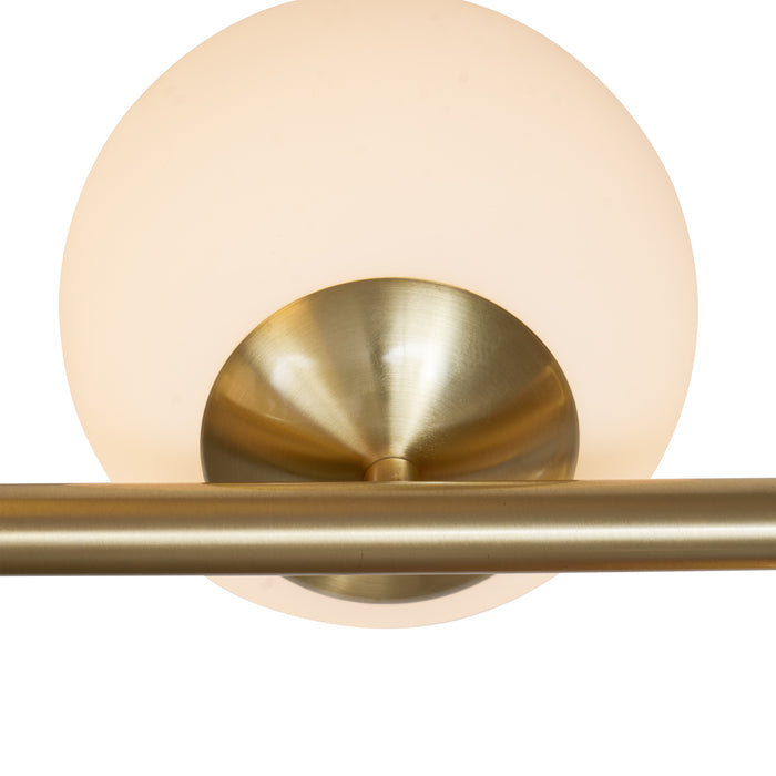 QAZQA Hotel Chique hanglamp goud met opaal wit glas 6-lichts - Monaco