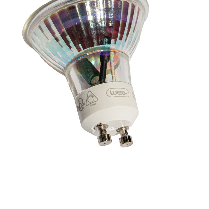 LUEDD GU10 50mm dimbare LED lamp helder 4.9W 450 lm 2700K