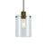 QAZQA Design hanglamp brons met helder glas - Domo