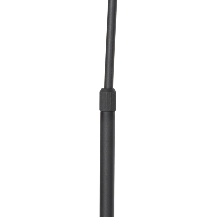 QAZQA Smart booglamp zwart met smoke glas incl. Wifi G95- Arc