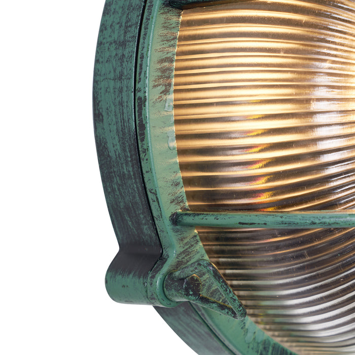 QAZQA Buiten wandlamp groen rond IP44 - Noutica