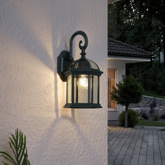 QAZQA Klassieke buiten wandlamp antiek groen IP44 - Glasgow