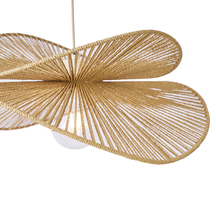 QAZQA Art Deco vloerlamp beige met beige kap - Nest