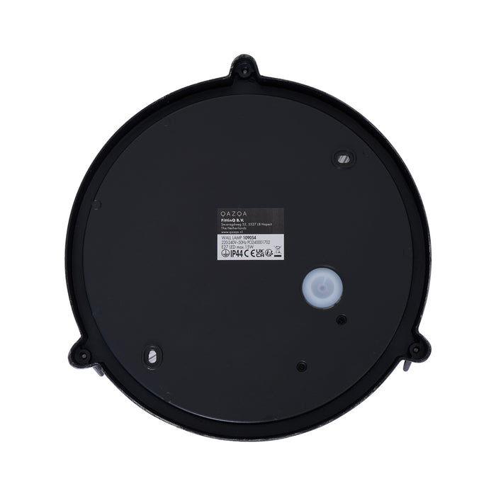 QAZQA Buiten wandlamp zilver rond IP44 - Noutica