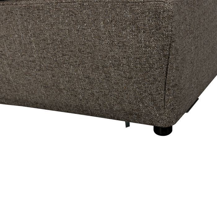 WOOOD Baggy Hoekelement - Geweven Stof - Warmgrijs Melange - 81x96x96