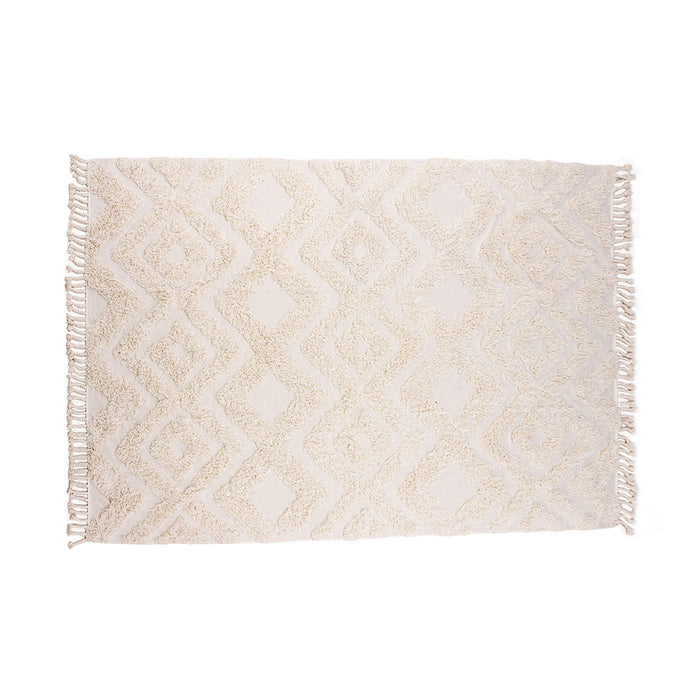 Hioshop Hilma vloerkleed 350x250cm wit.