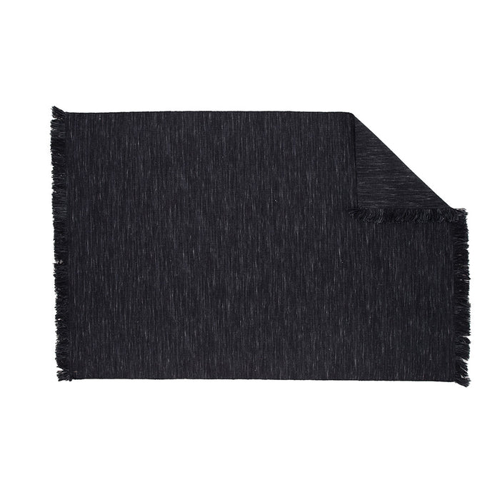 Hioshop Elton vloerkleed 230x162cm zwart.