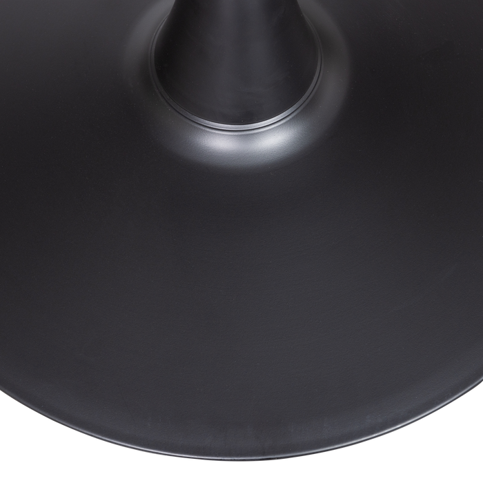 WOOOD Tablo Eettafel Rond Vingerlas - Eiken - Blacknight - Ø80